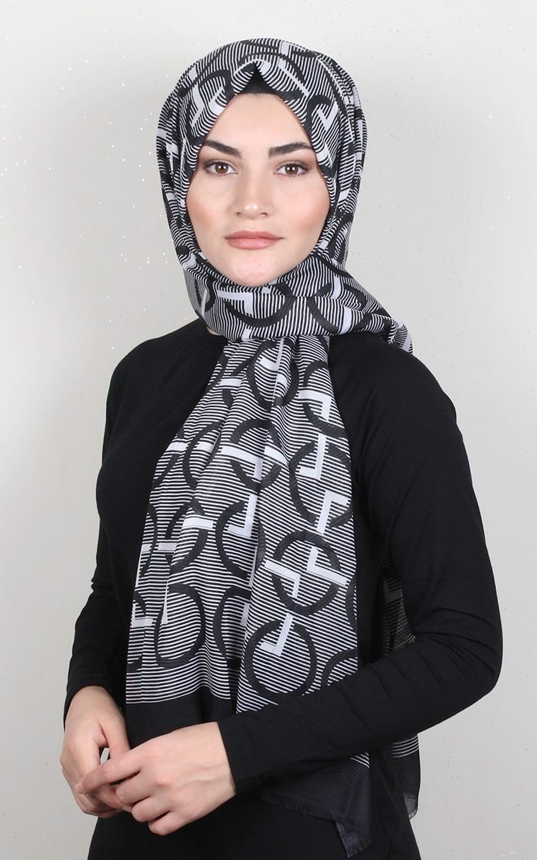 Pamuklu Desenli Şal 5768-10