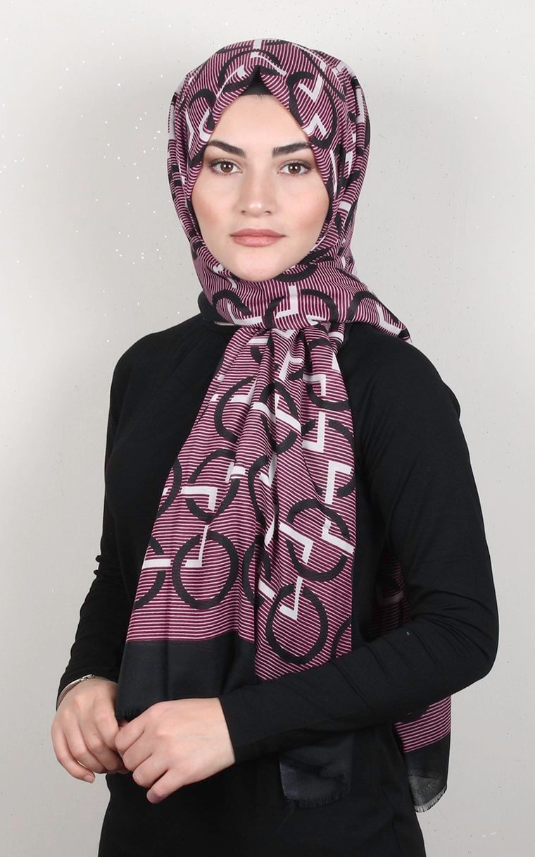 Pamuklu Desenli Şal 5768-11