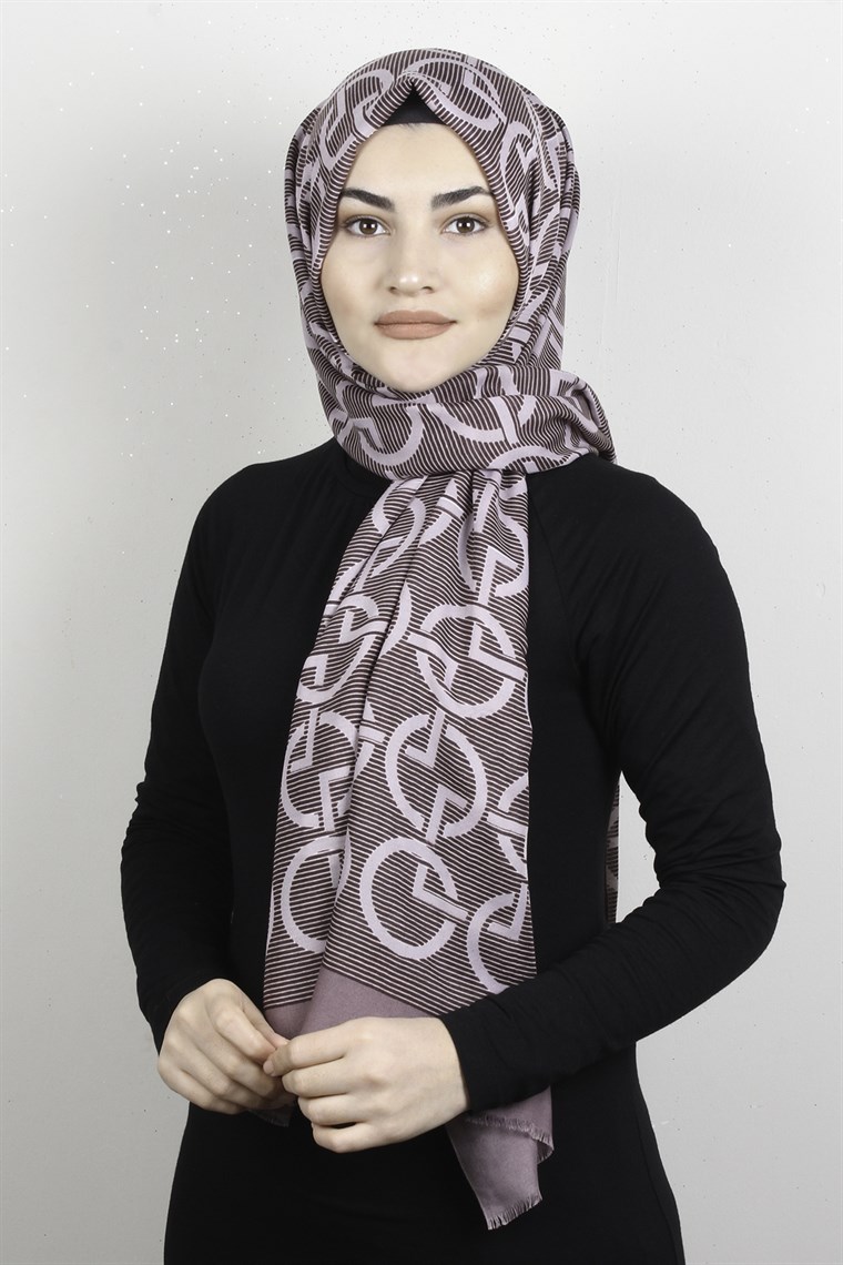 Pamuklu Desenli Şal 5768-12