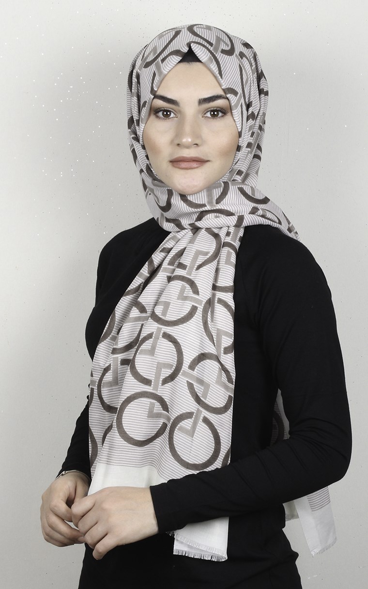 Pamuklu Desenli Şal 5768-5