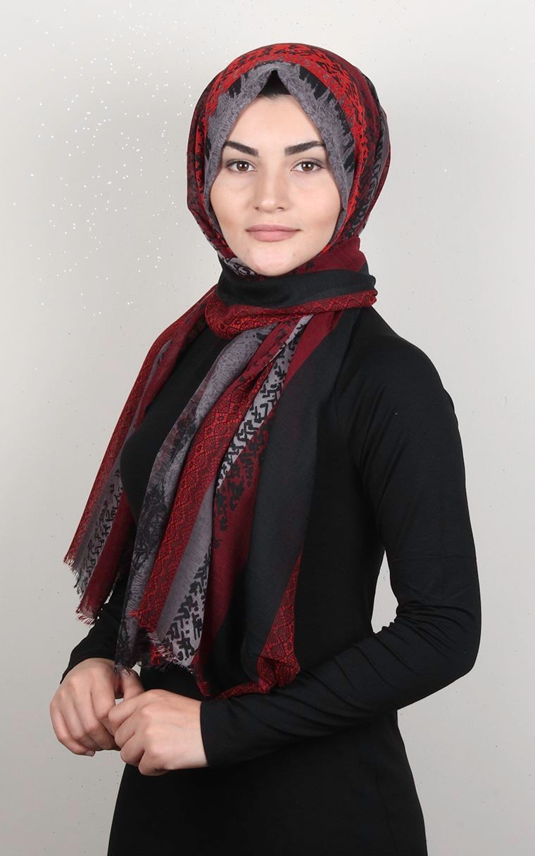 Pamuklu Desenli Şal 5769-12