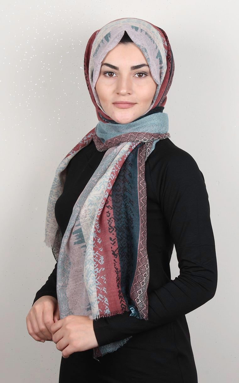 Pamuklu Desenli Şal 5769-9