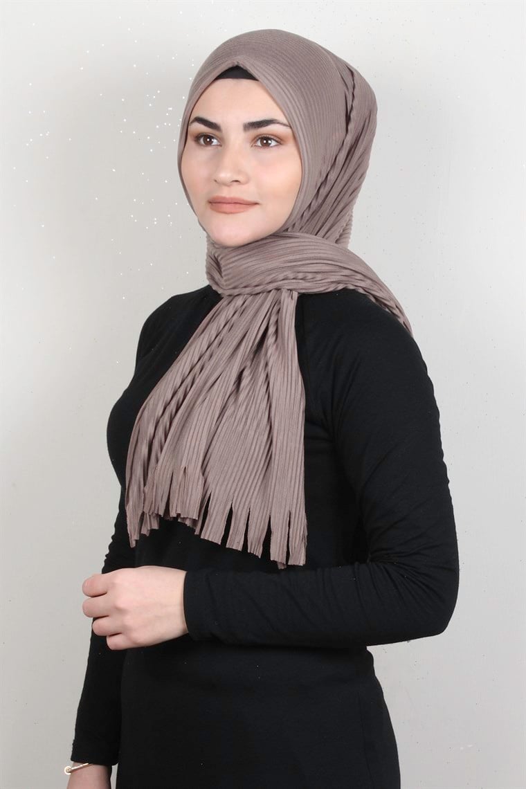 Pamuklu Hazır Şal 1589-49 Vizon