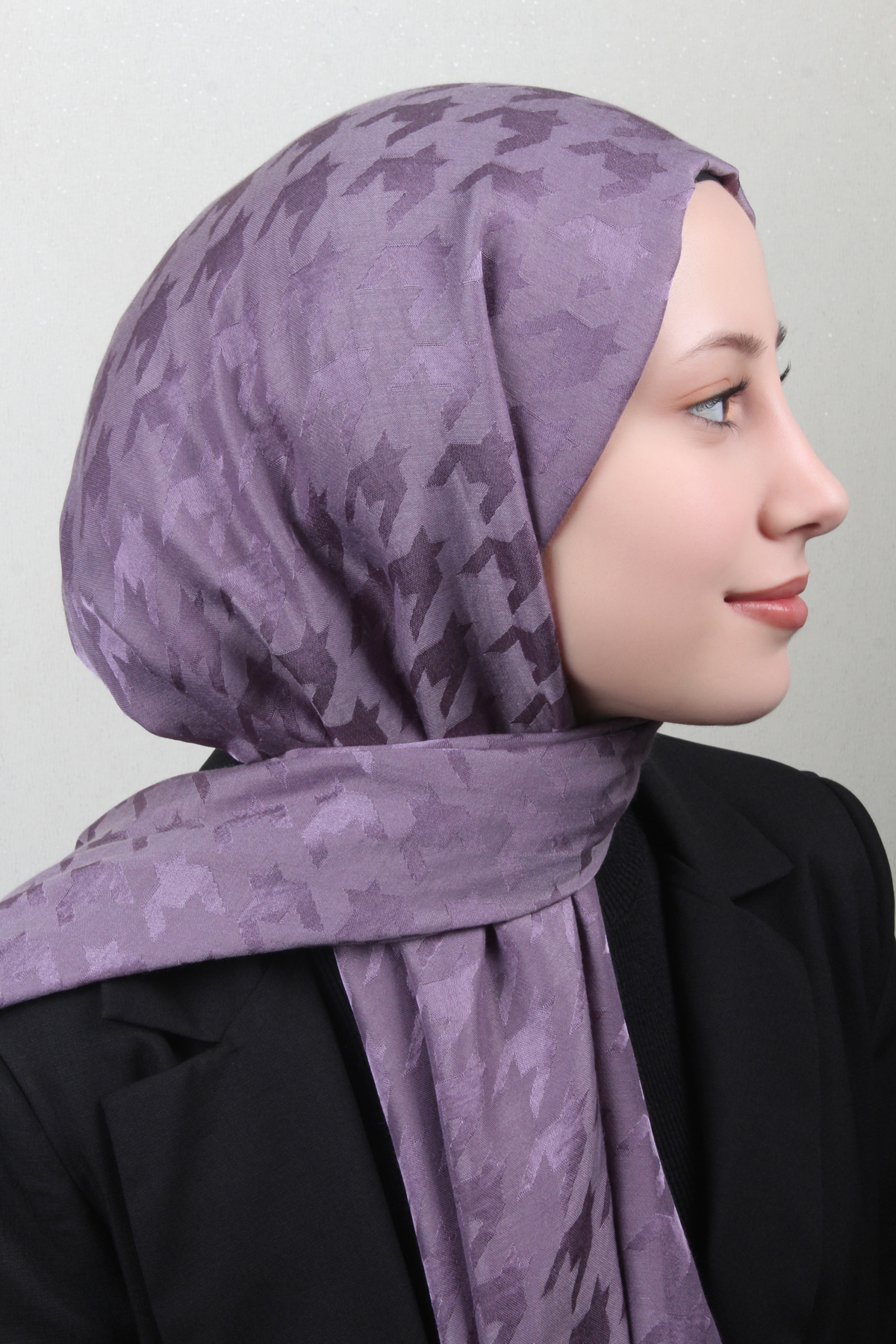 Pamuklu Jakar Şal 4110-1 Lavanta