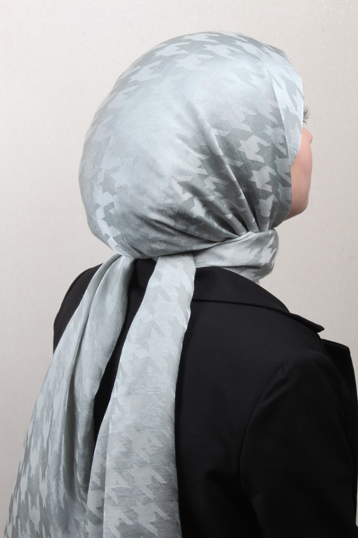 Pamuklu Jakar Şal 4110-18 Su Mavisi