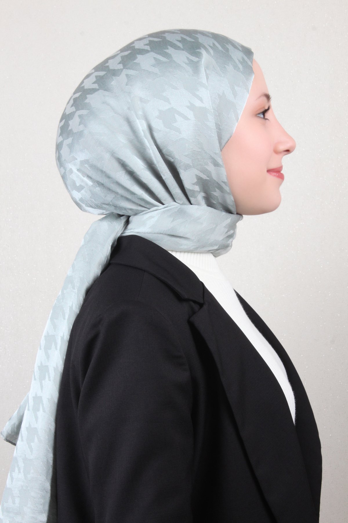 Pamuklu Jakar Şal 4110-18 Su Mavisi