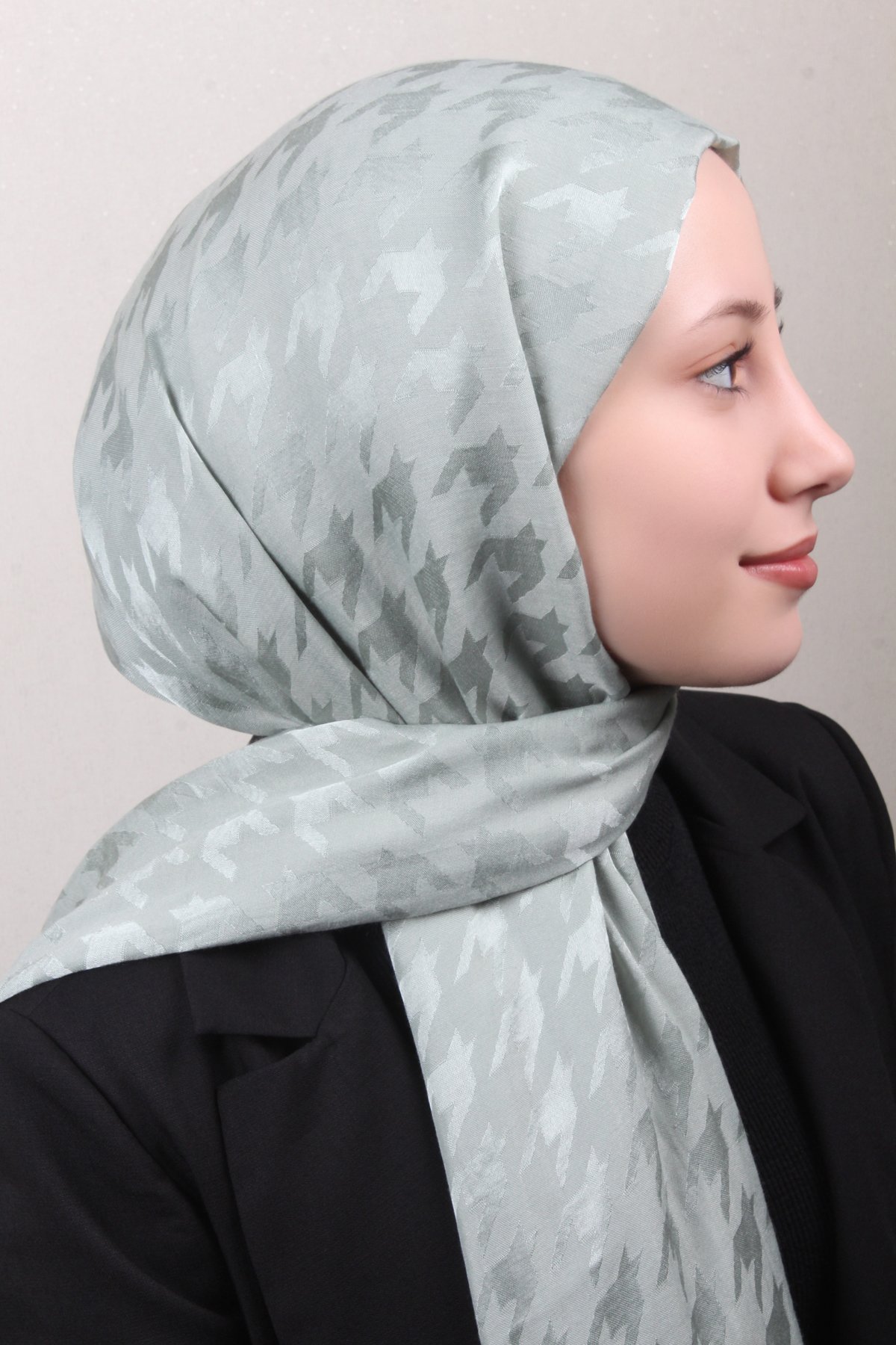 Pamuklu Jakar Şal 4110-2 Su Yeşili