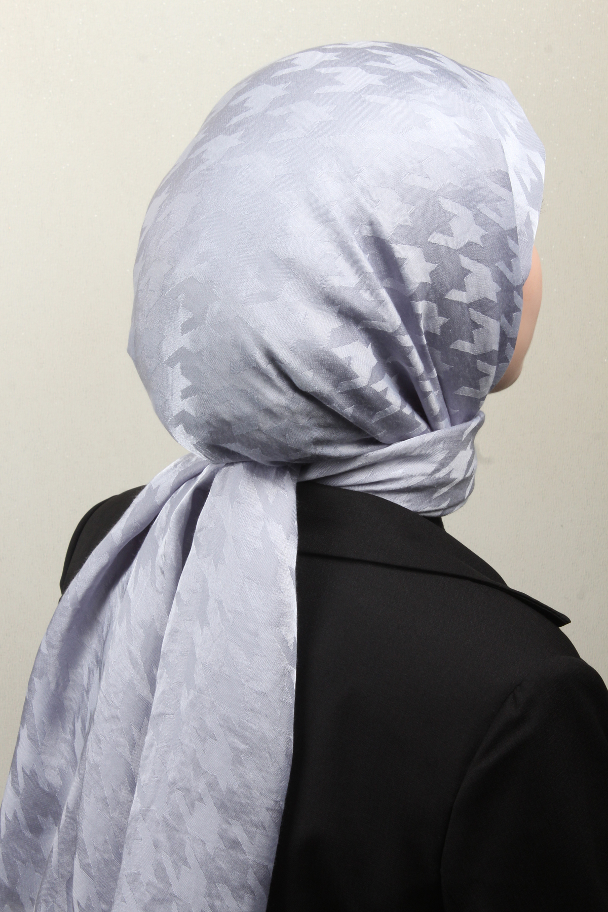 Pamuklu Jakar Şal 4110-7 Gümüş