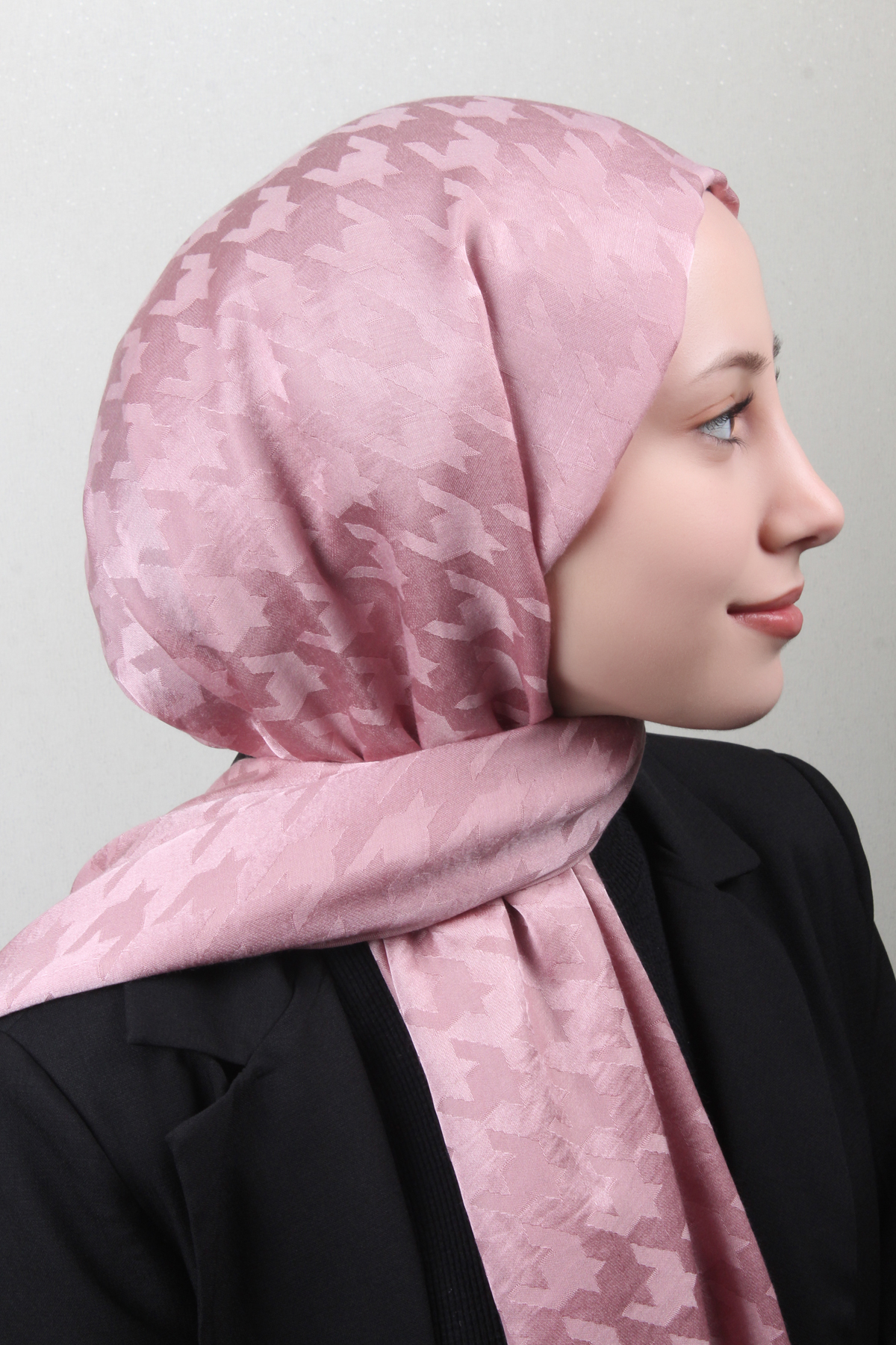 Pamuklu Jakar Şal 4110-8 Pudra