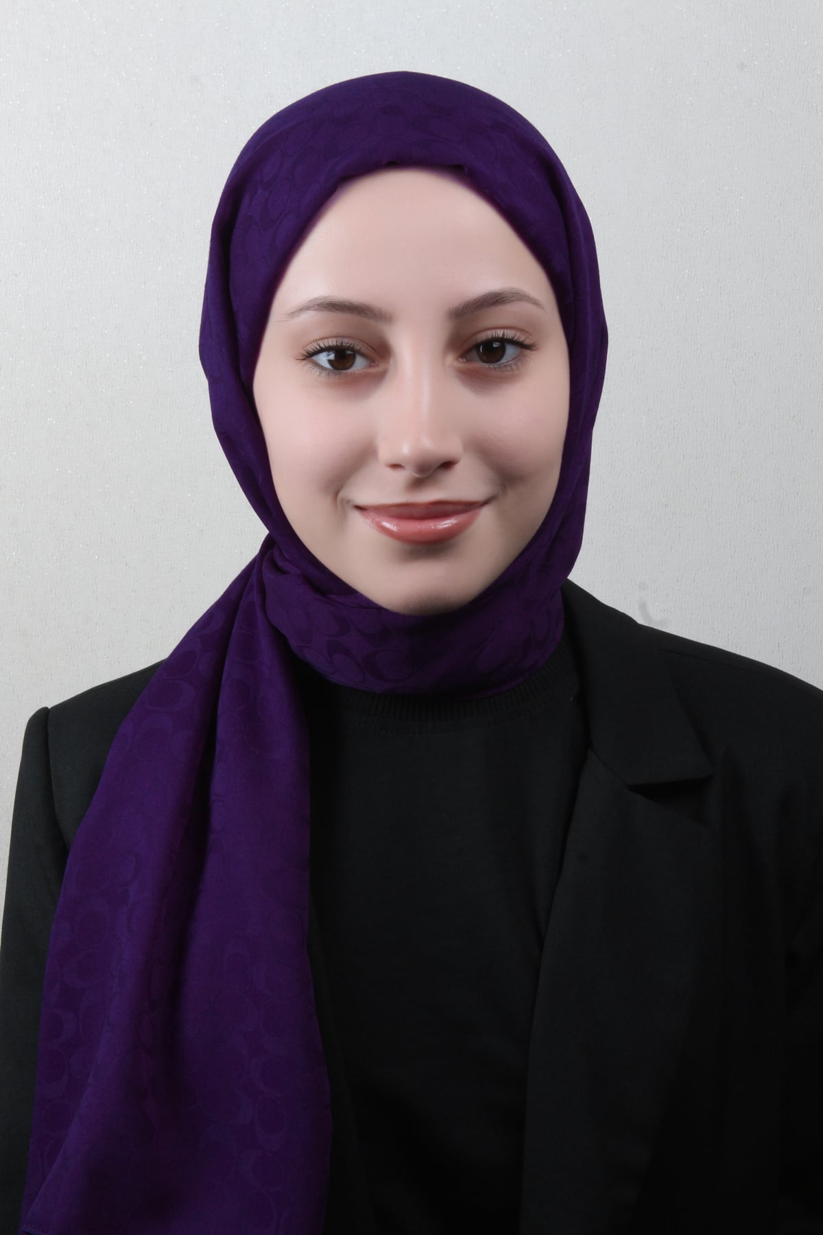 Pamuklu Jakar Şal 4113-19 Mor