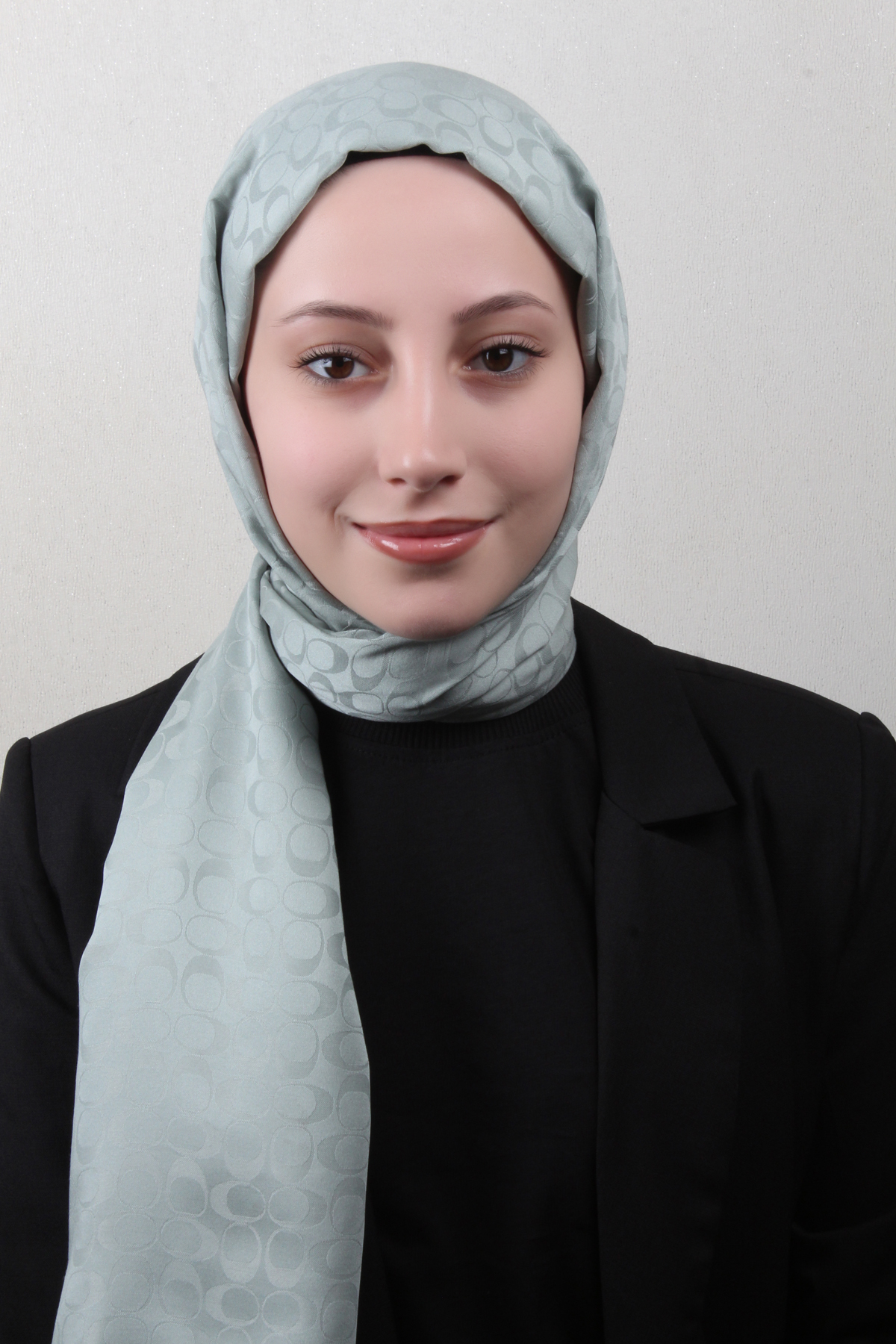 Pamuklu Jakar Şal 4113-21 Mint Yeşili