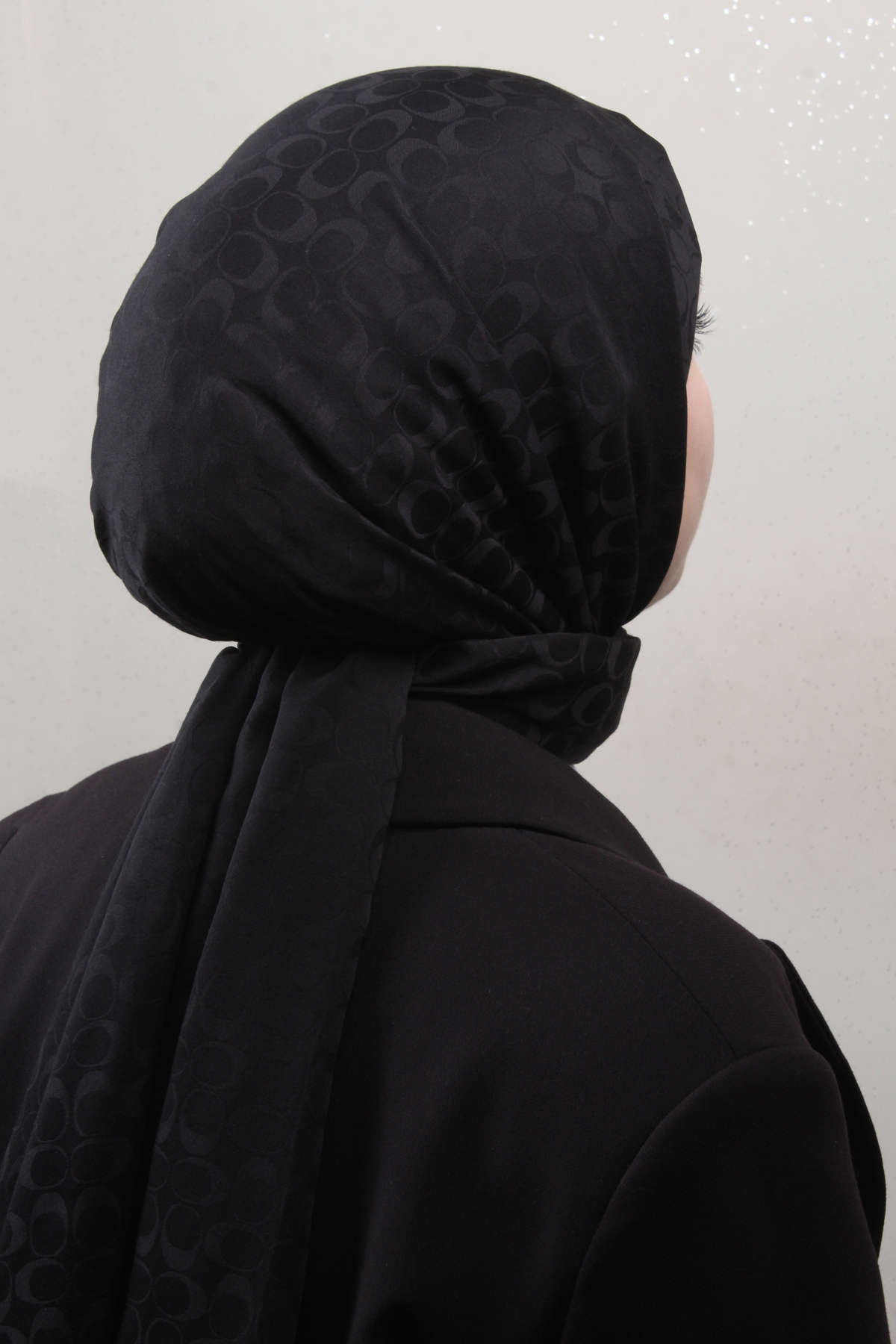 Pamuklu Jakar Şal 4113-6 Siyah