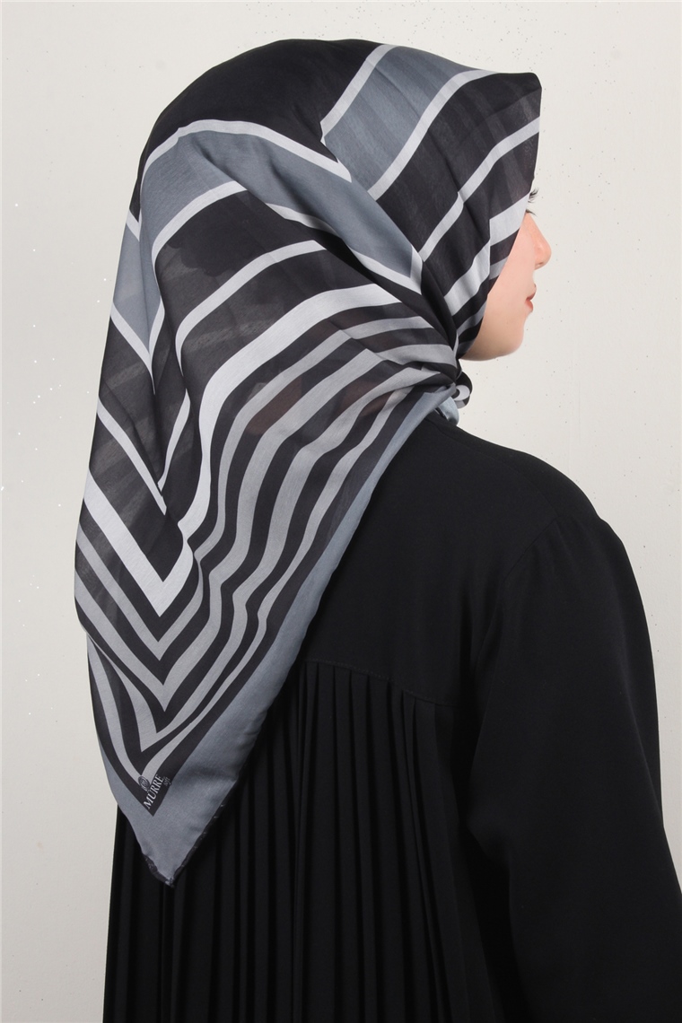 Pamuklu Soft Eşarp 3303-2 Füme