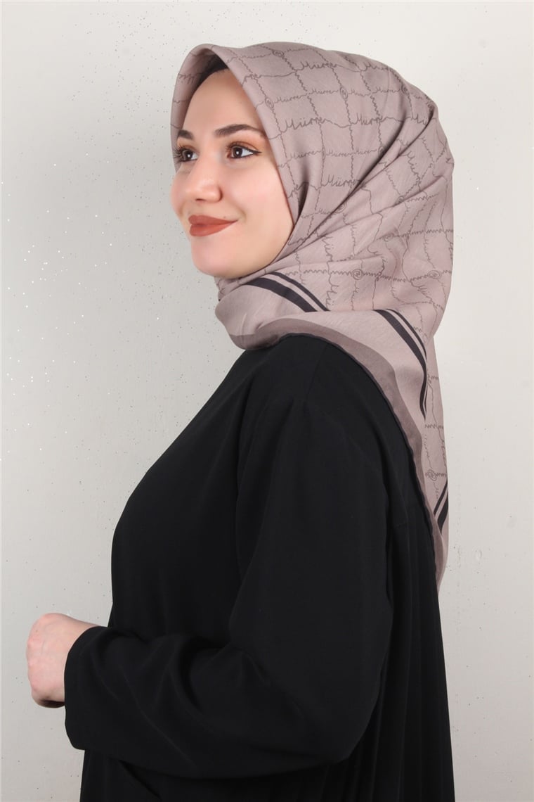 Pamuklu Soft Eşarp 3304-2 Sütlü Kahve