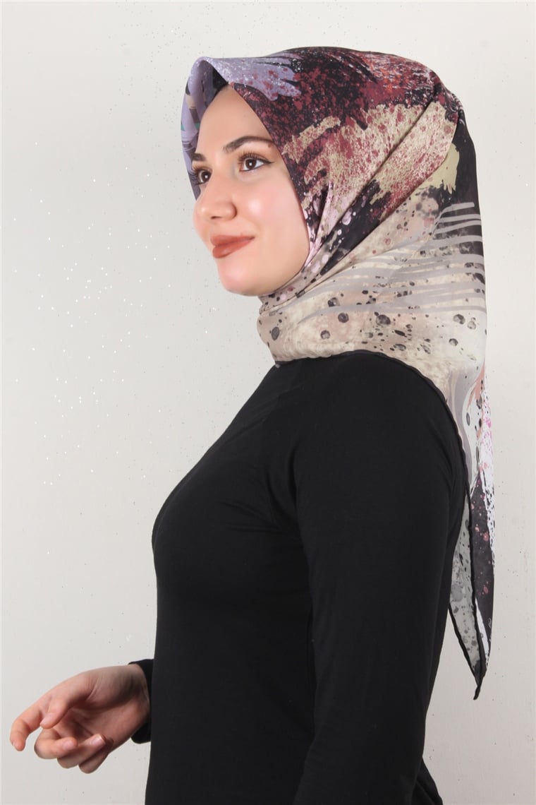 Pamuklu Soft Eşarp 3307-6 Sütlü Kahve