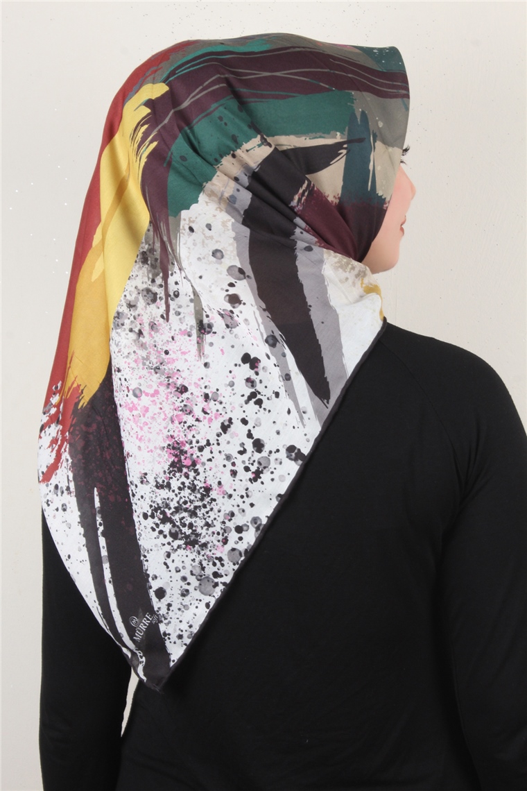 Pamuklu Soft Eşarp 3307-8 Sütlü Kahve