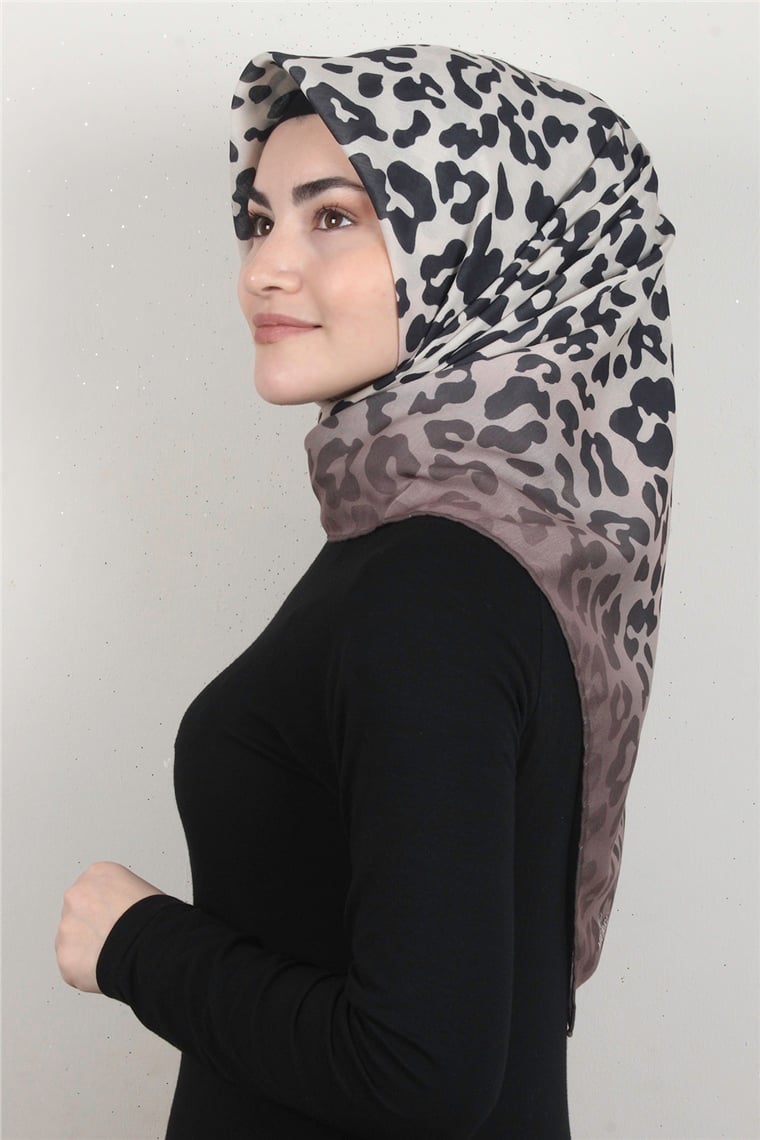 Pamuklu Soft Eşarp 3317-1 Sütlü Kahve