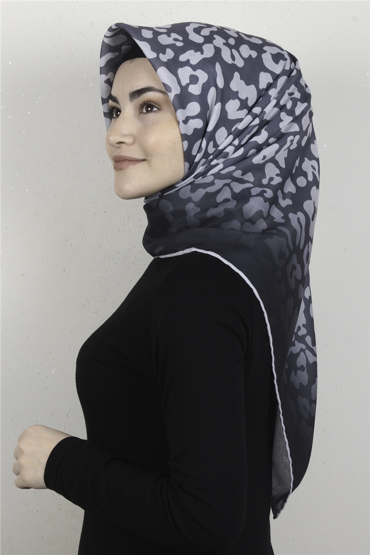 Pamuklu Soft Eşarp 3317-4 Füme