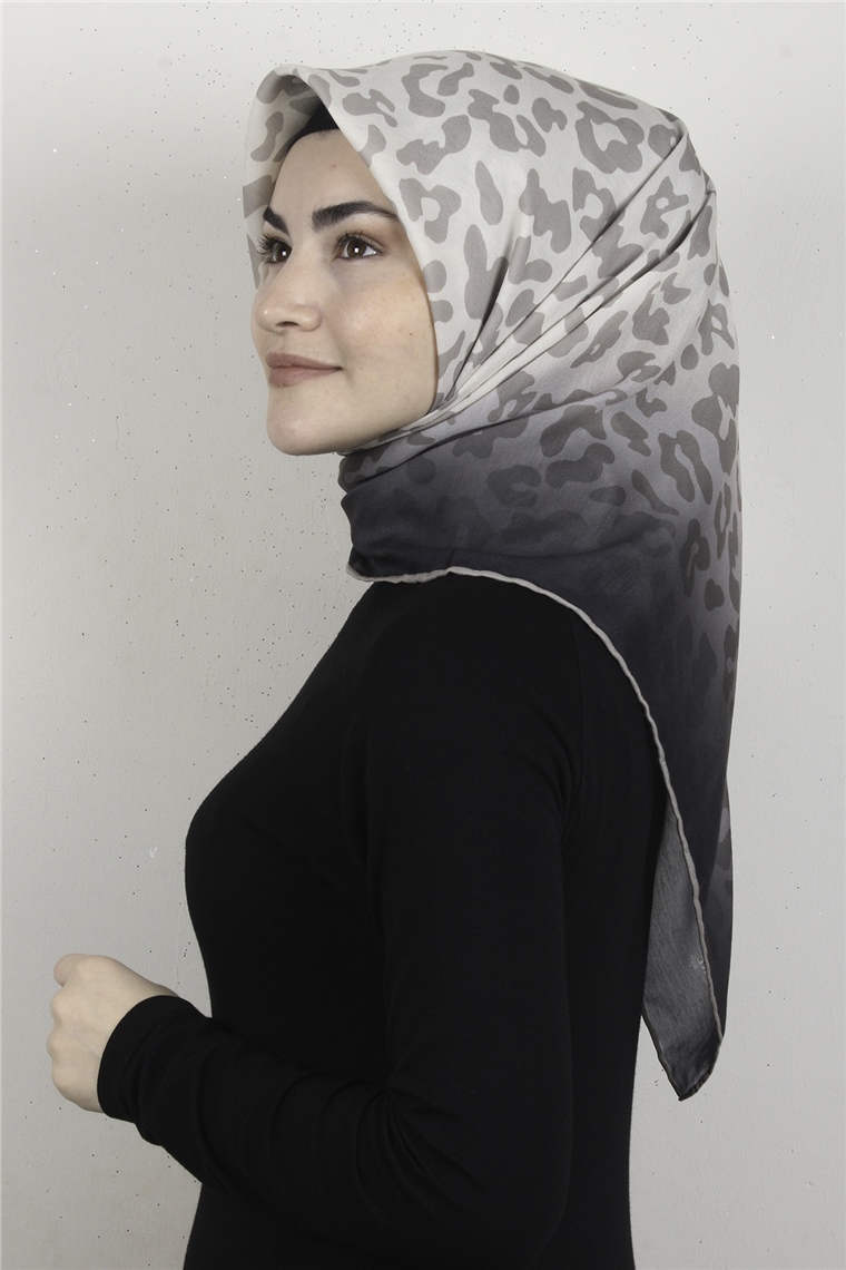 Pamuklu Soft Eşarp 3317-8 Kemik