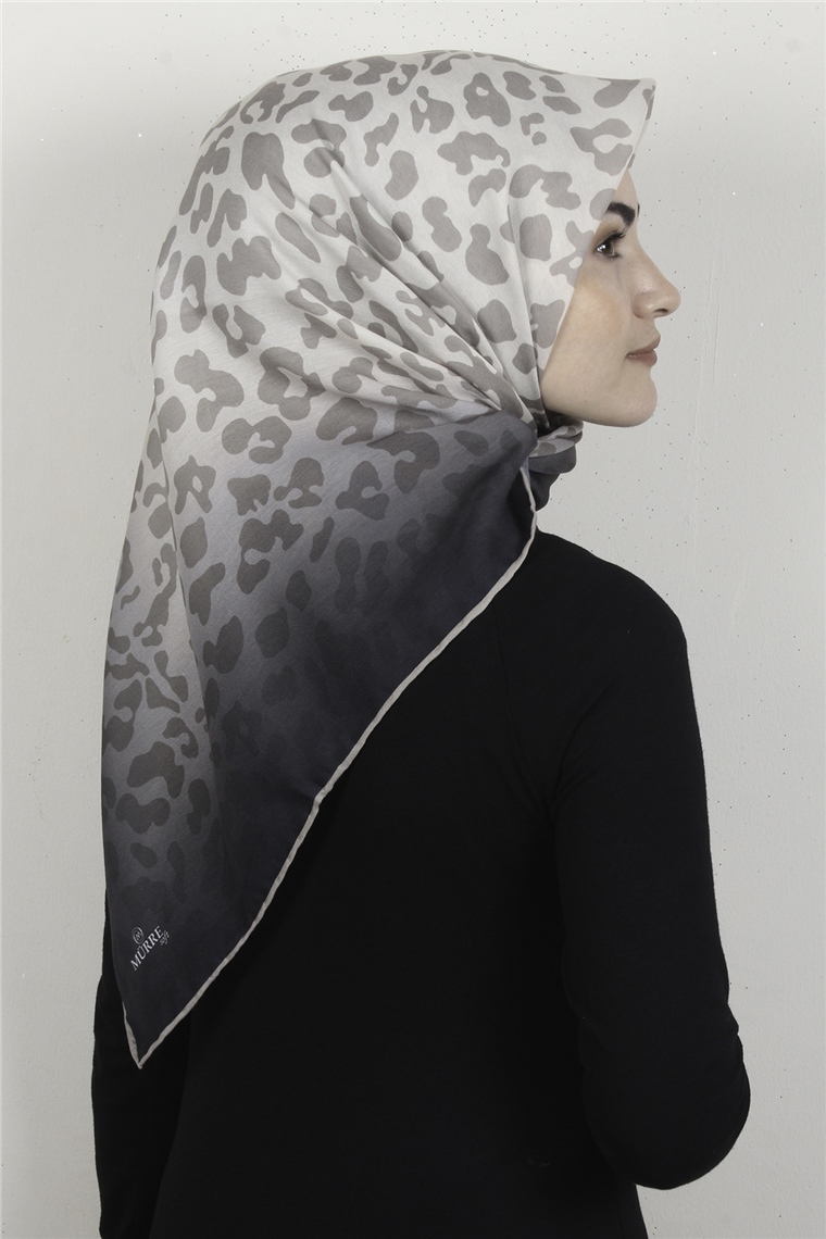 Pamuklu Soft Eşarp 3317-8 Kemik
