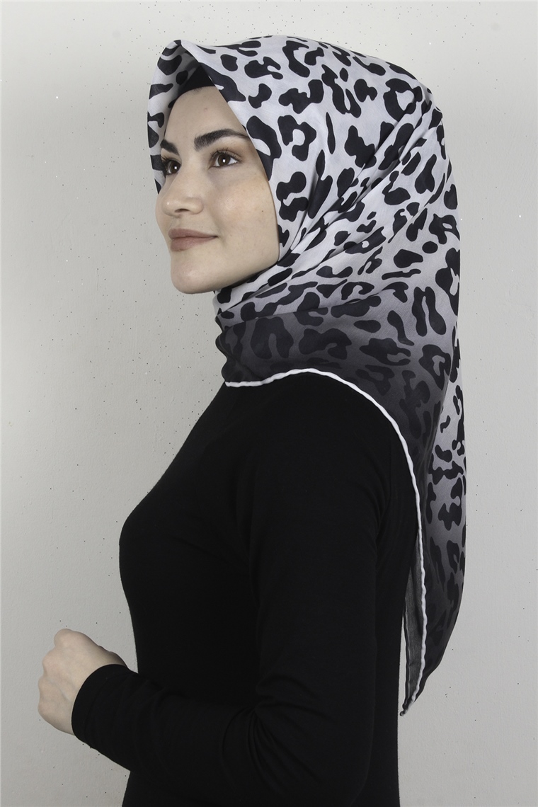 Pamuklu Soft Eşarp 3317-9 Siyah