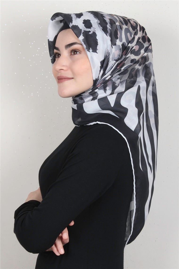 Pamuklu Soft Eşarp 3318-2 Siyah