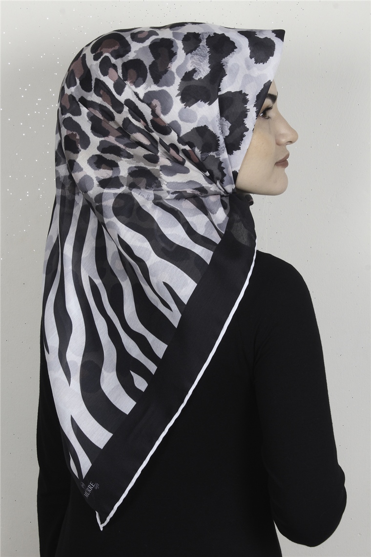 Pamuklu Soft Eşarp 3318-2 Siyah