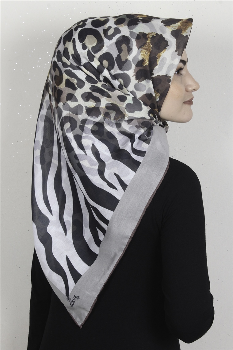 Pamuklu Soft Eşarp 3318-3 Taş