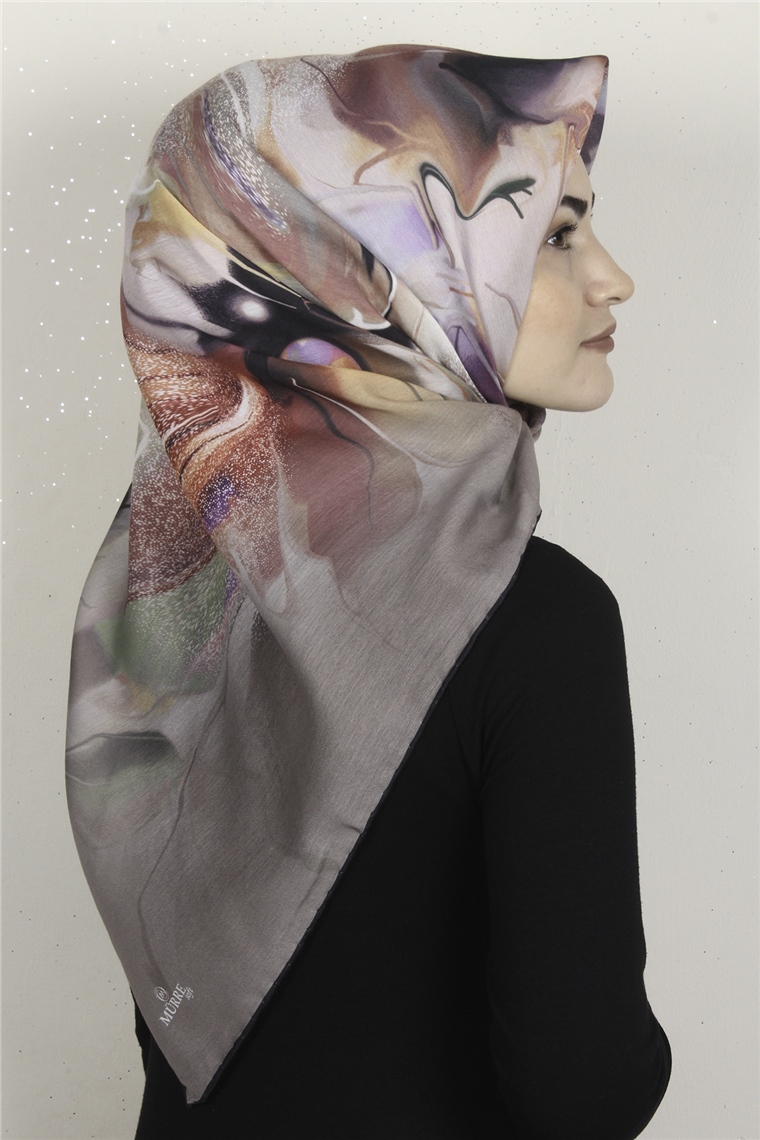 Pamuklu Soft Eşarp 3319-1 Toprak