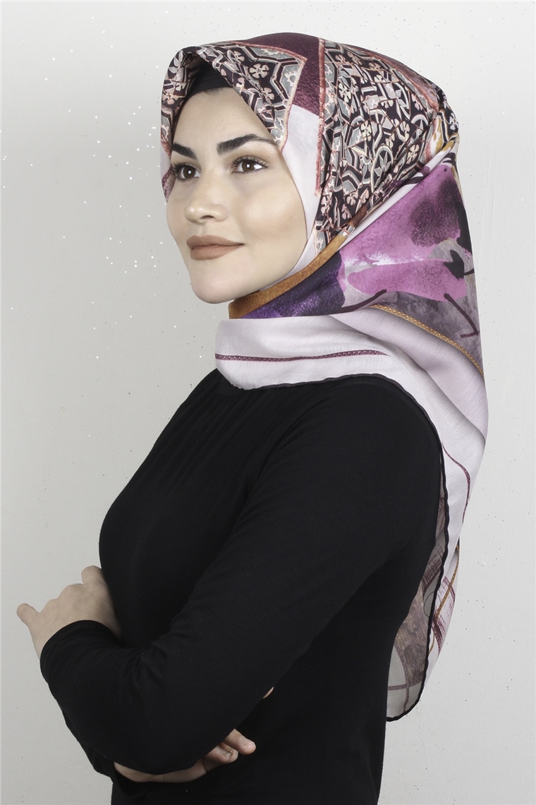 Pamuklu Soft Eşarp 3327-11 Pudra