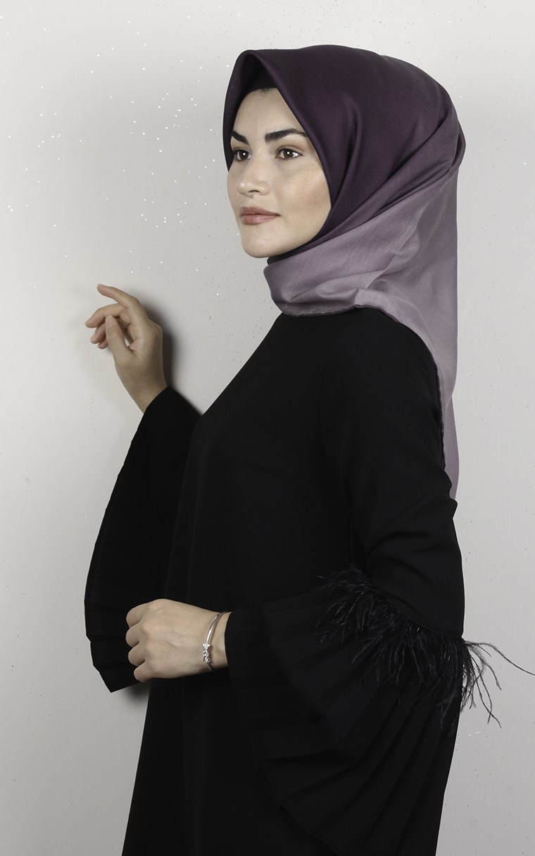 Pamuklu Soft Eşarp 3331-13 Mor