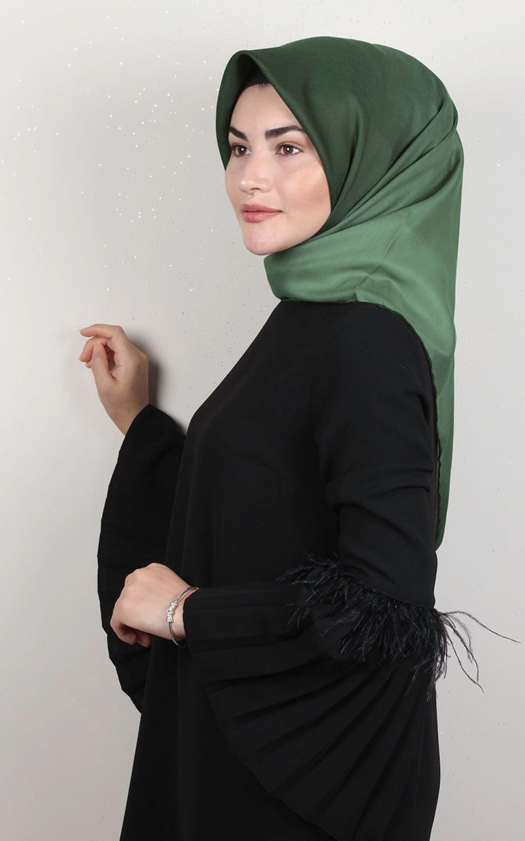 Pamuklu Soft Eşarp 3331-17 Yeşil