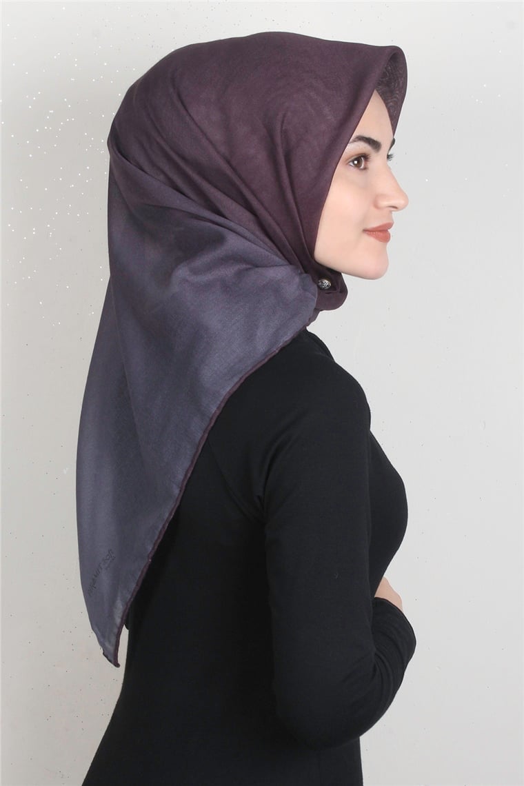 Pamuklu Soft Eşarp 3331-19 Mor