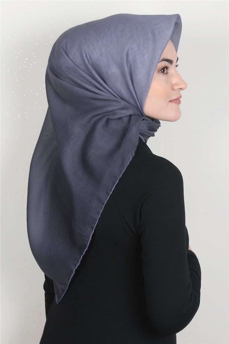 Pamuklu Soft Eşarp 3331-37 Mavi