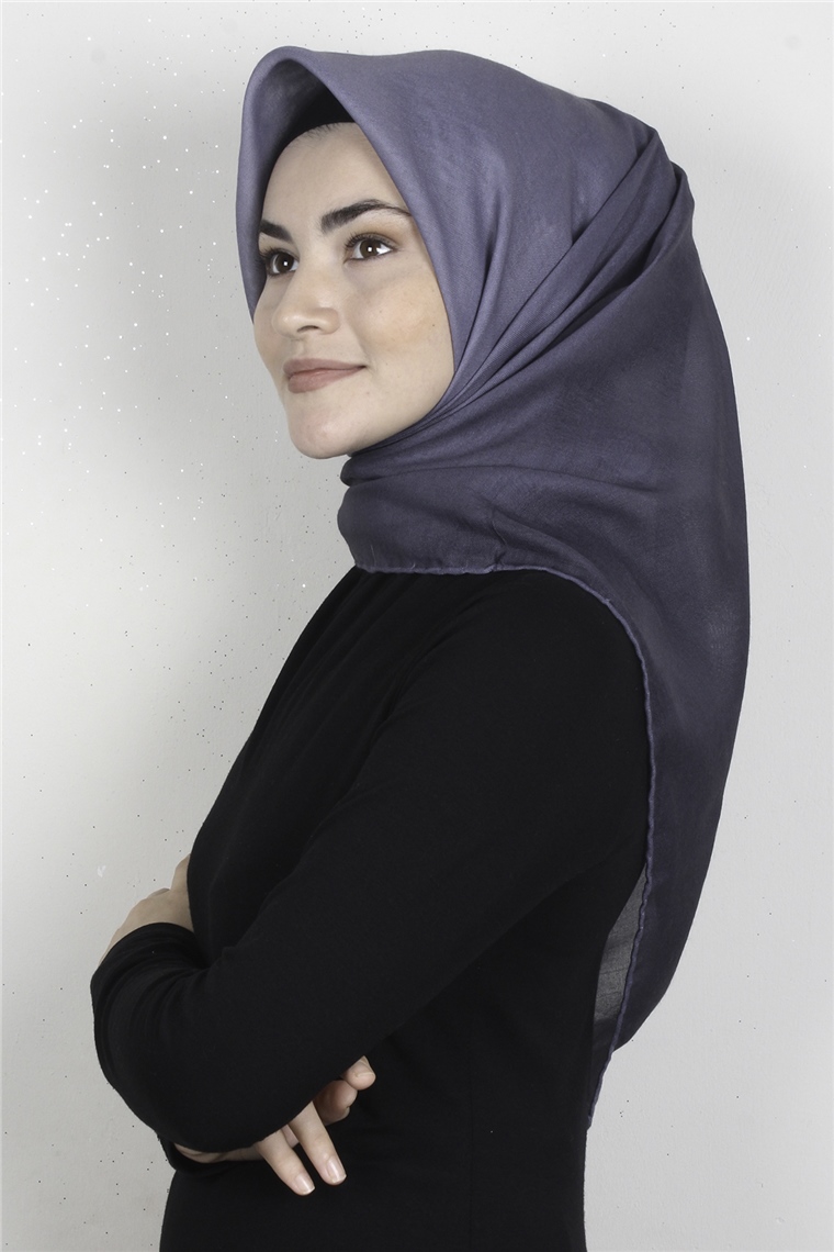 Pamuklu Soft Eşarp 3331-37 Mavi