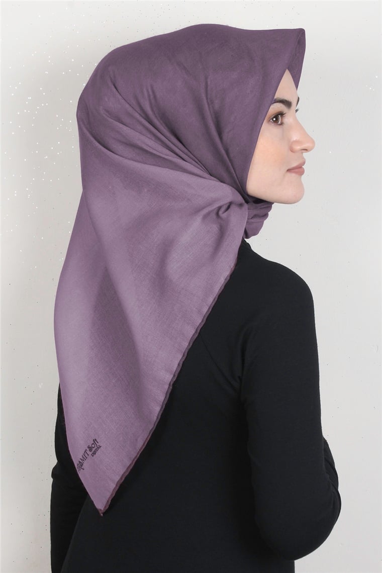 Pamuklu Soft Eşarp 3331-39 Gül Kurusu
