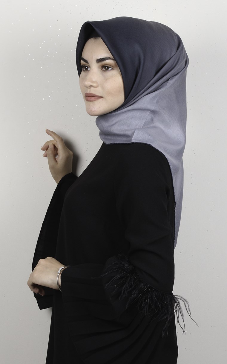 Pamuklu Soft Eşarp 3331-4 Lacivert