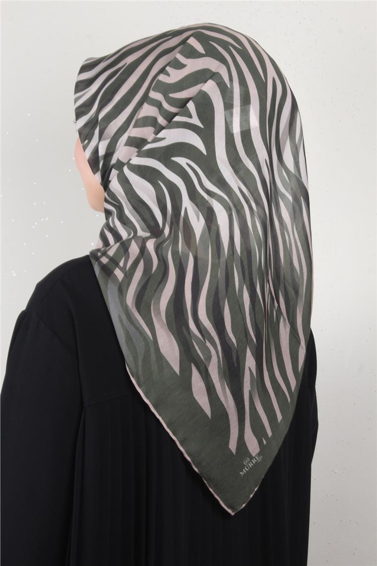 Pamuklu Soft Eşarp 3338-3 Haki