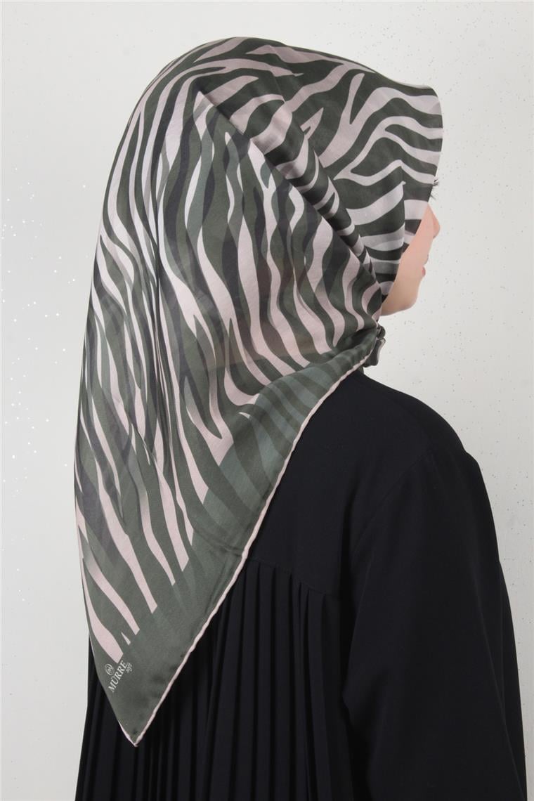 Pamuklu Soft Eşarp 3338-3 Haki