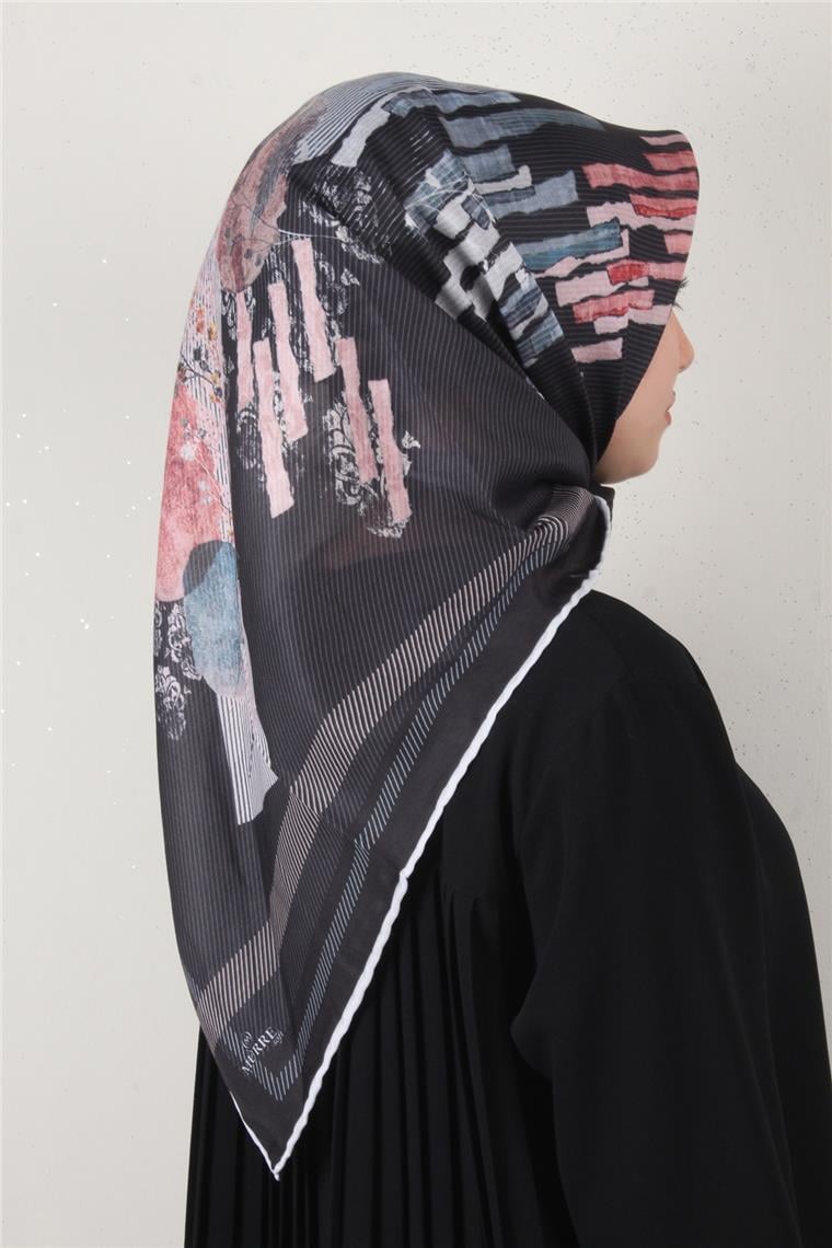 Pamuklu Soft Eşarp 3339-5 Siyah
