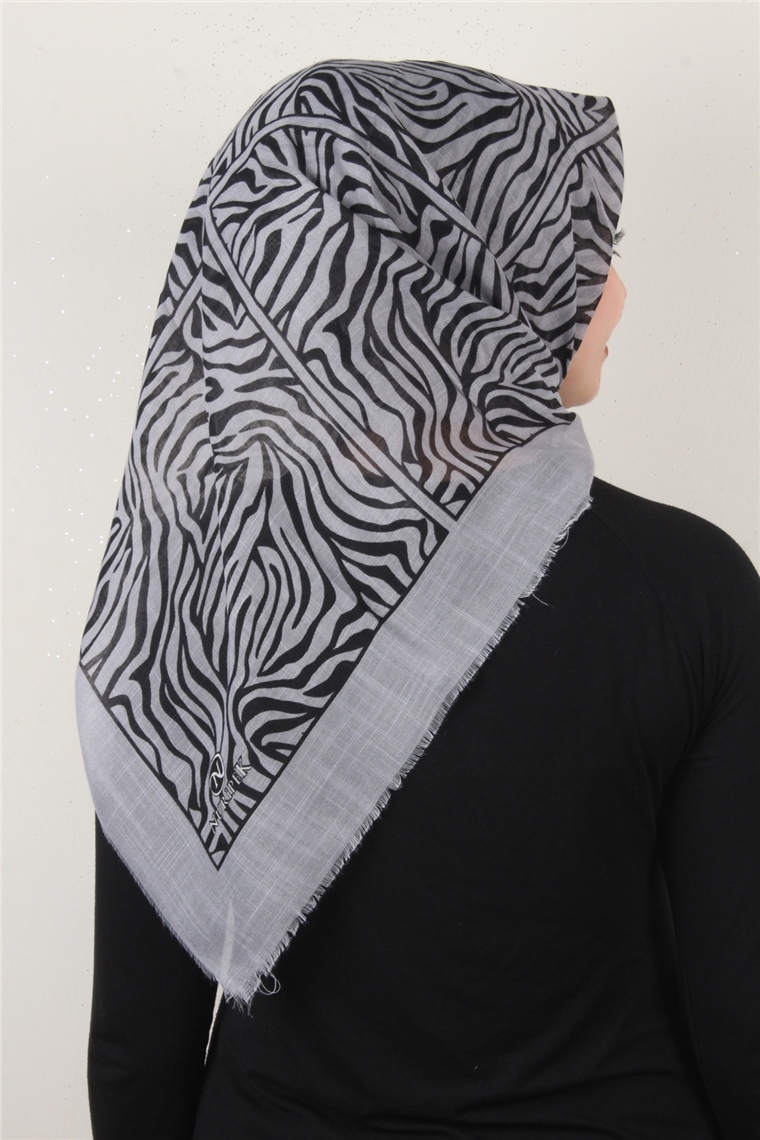 Pamuklu Trend Eşarp 9802-2 Gri