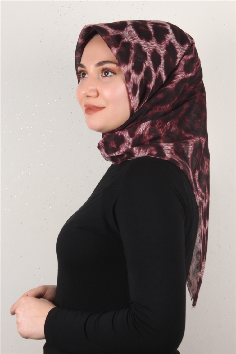 Pamuklu Trend Eşarp 9901-2 Mürdüm