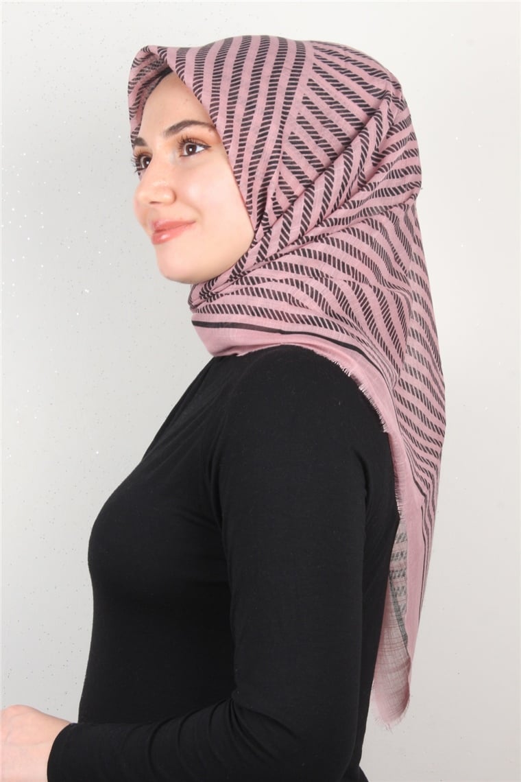 Pamuklu Trend Eşarp 9903-6 Pudra