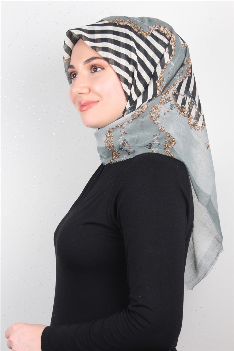 Pamuklu Trend Eşarp 9904-2 Mint Yeşili