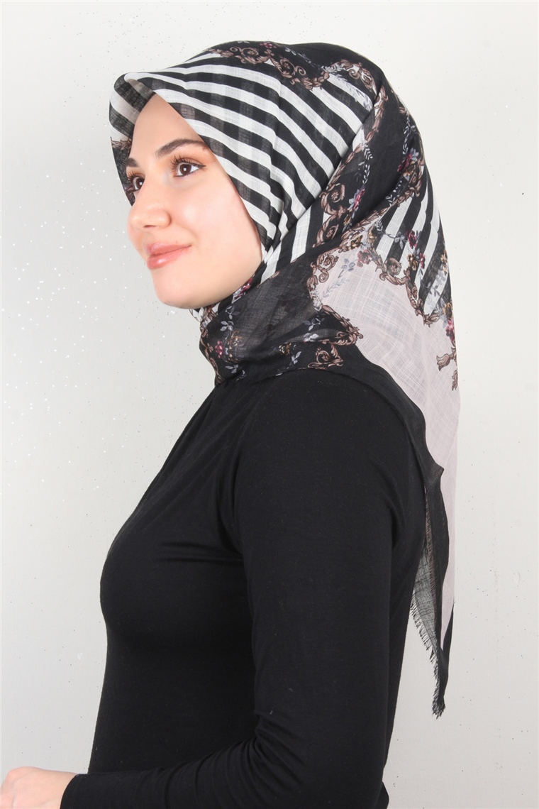 Pamuklu Trend Eşarp 9904-3 Toz Pembe