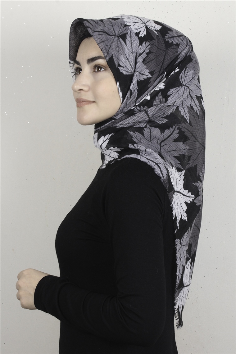 Pamuklu Trend Eşarp 9908-10 Siyah