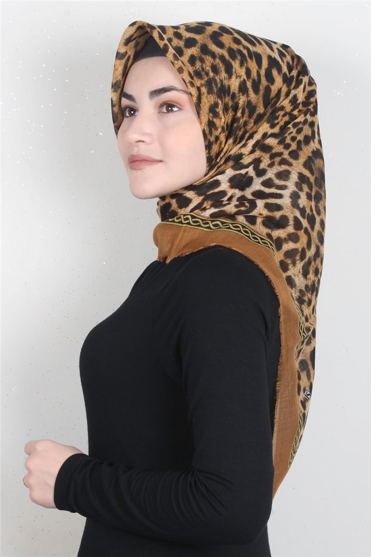 Pamuklu Trend Eşarp 9913-8 Hardal 