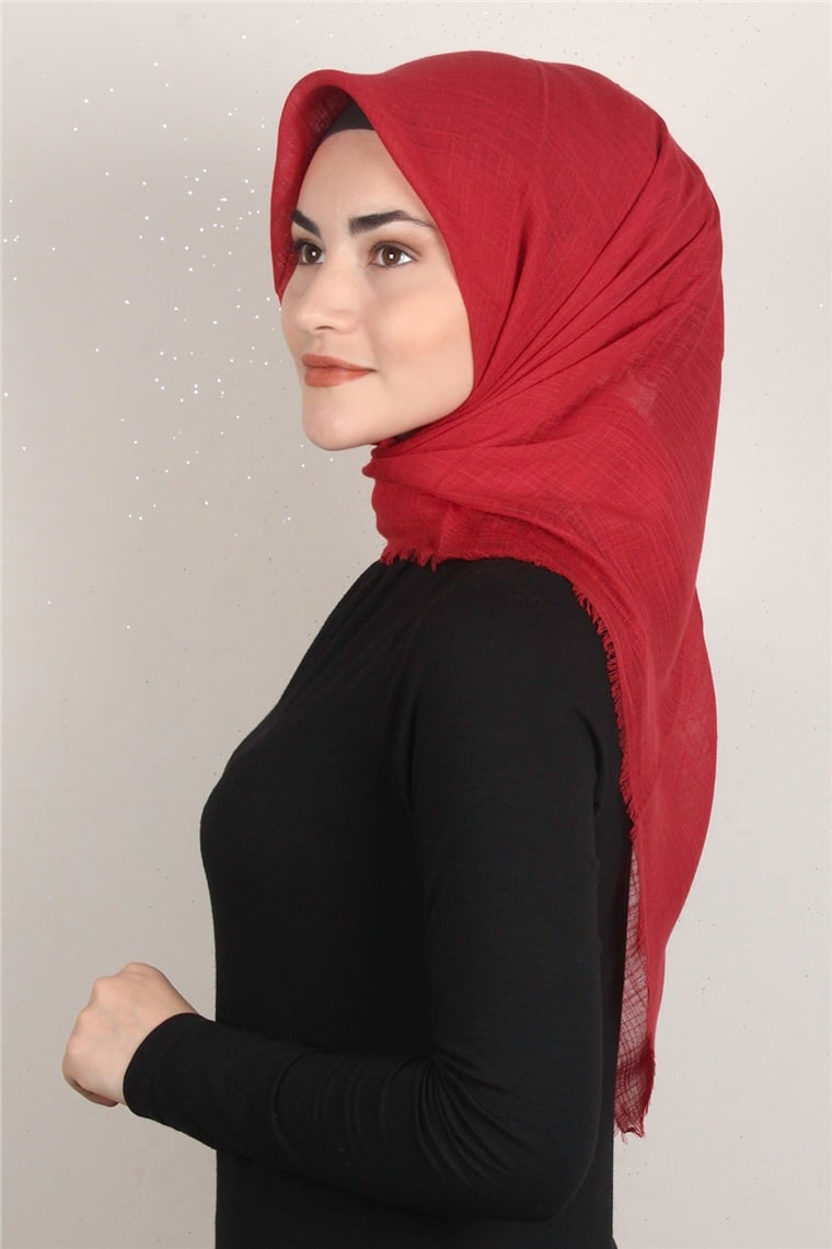 Pamuklu Trend Eşarp 9914-30 Kırmızı