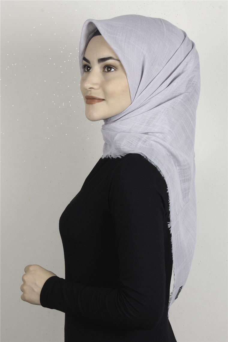 Pamuklu Trend Eşarp 9914-33 Gri