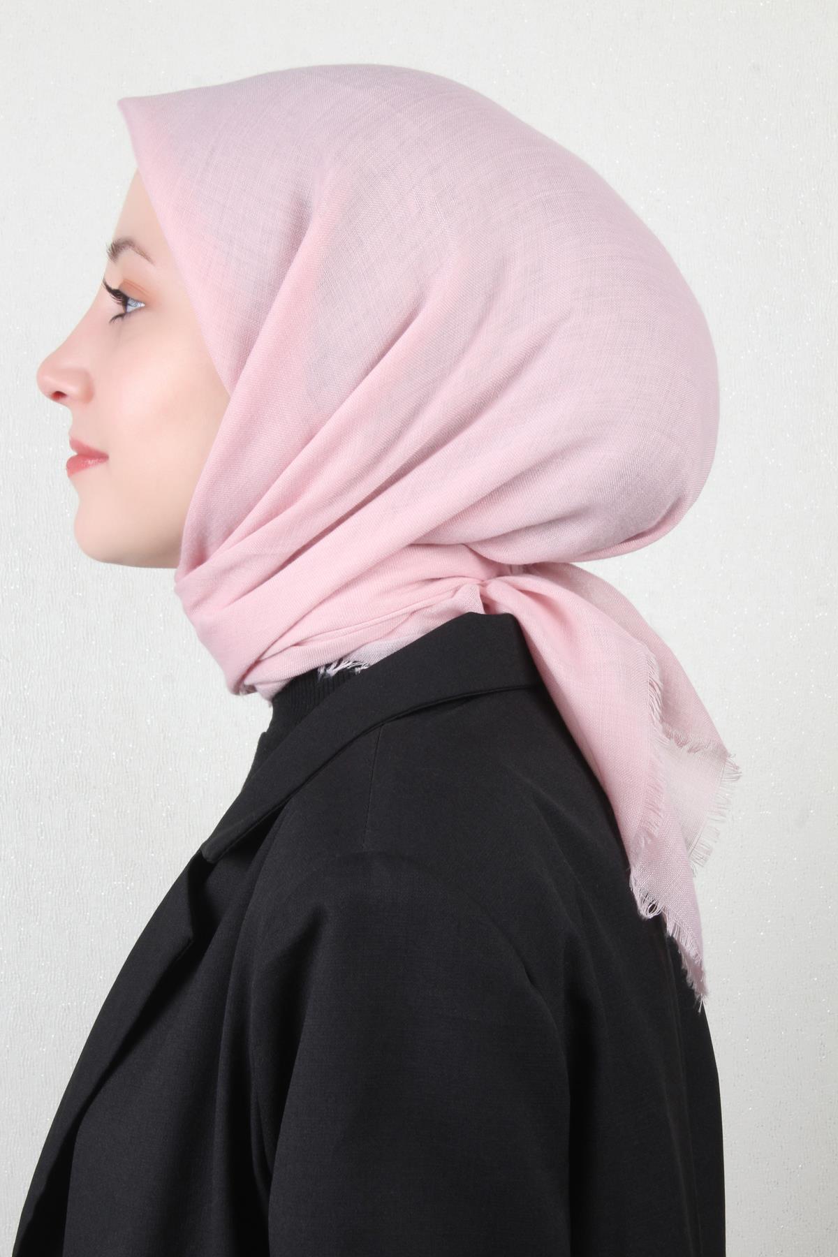 Pamuklu Trend Eşarp 9914-61 Pudra